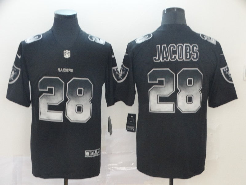 Men's Las Vegas Raiders #28 Josh Jacobs Black Authentic Game Jerseys