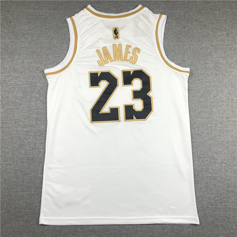 Men's Los Angeles Lakers LeBron James #23 White Swingman Jerseys