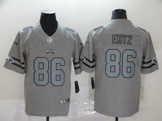 Men's Philadelphia Eagles Zach Ertz #86 Gray Game Player Jerseys