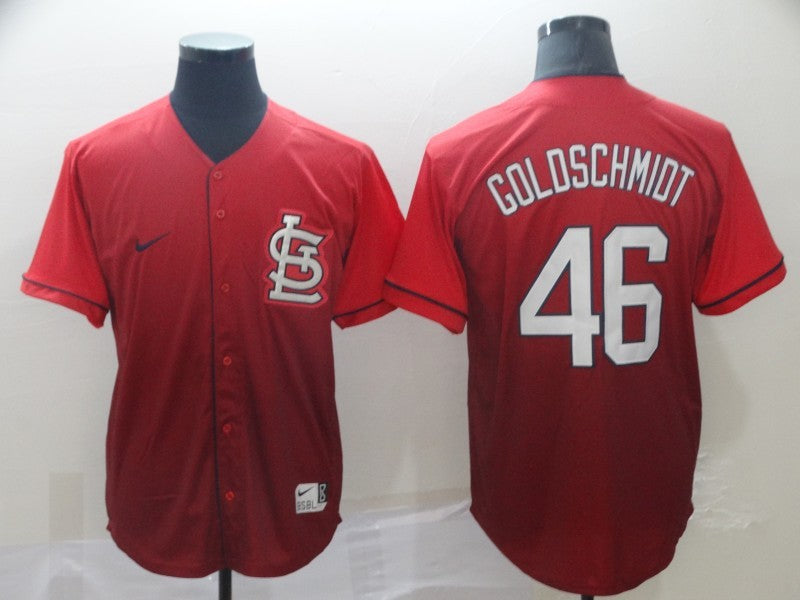 Men's St. Louis Cardinals Paul Goldschmidt #46 Red Stitched Jerseys