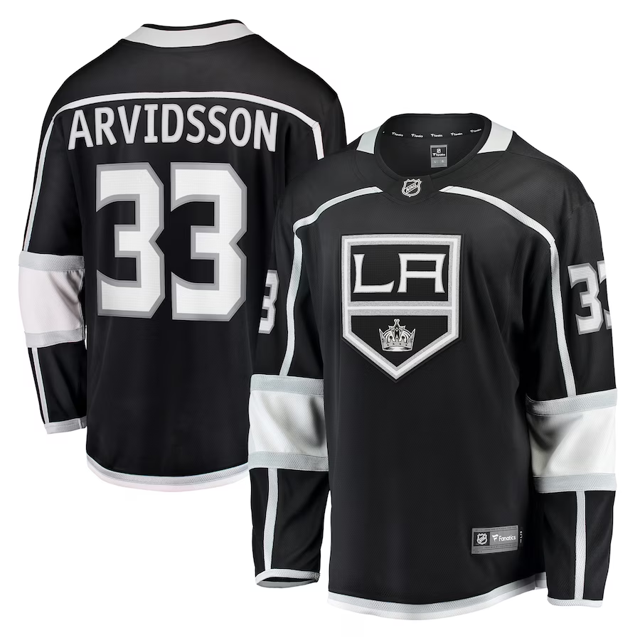 Men's Los Angeles Kings Viktor Arvidsson #33 Black Home Breakaway Player Jerseys