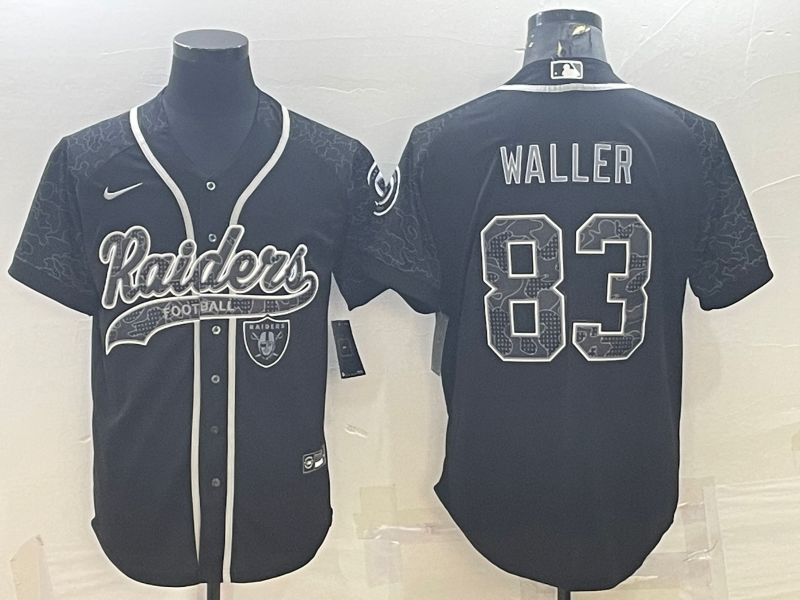 Men's Las Vegas Raiders Darren Waller #83 Black RFLCTV Limited Jerseys Joint Edition