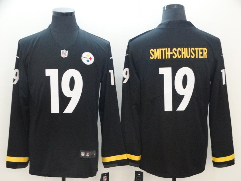 Men's Pittsburgh Steelers #19 JuJu Smith-Schuster Black Authentic Game Jerseys