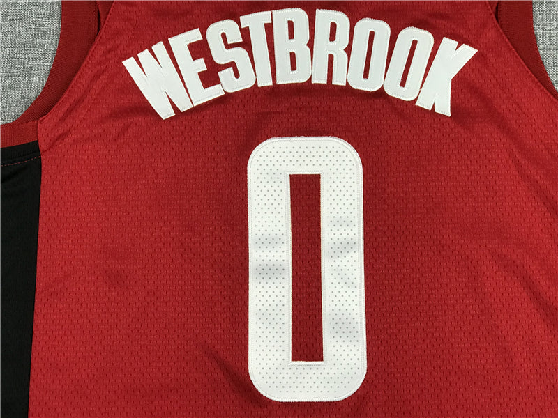 Men's Houston Rockets Russell Westbrook #0 NBA Red Swingman Jerseys