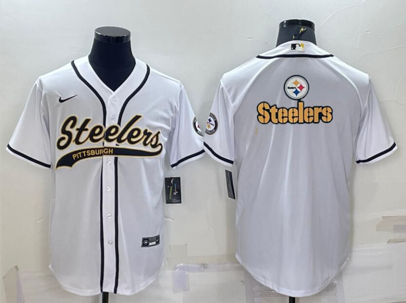 Men's Pittsburgh Steelers White Fashion Jerseys