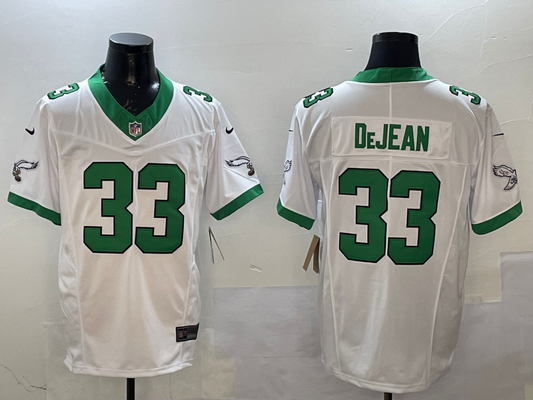 Men's Philadelphia Eagles Cooper DeJean #33 White Game Jerseys