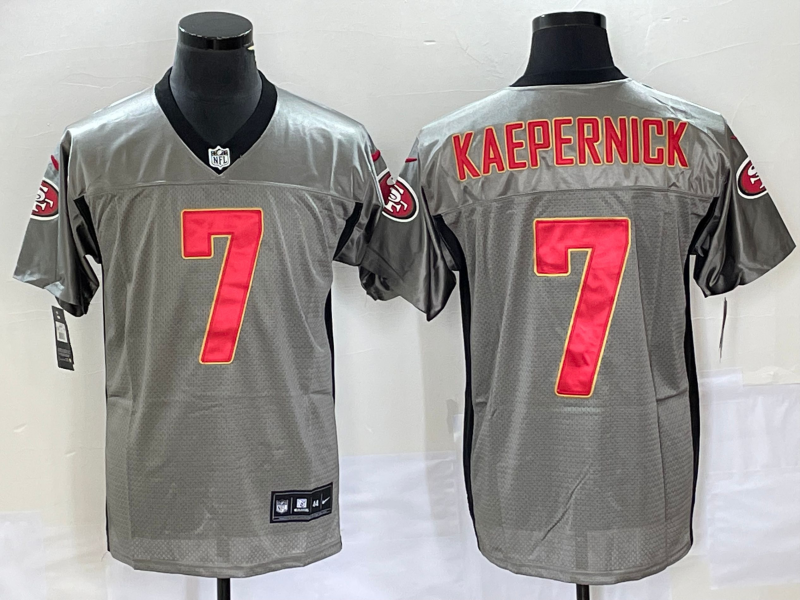 Men's San Francisco 49ers Colin Kaepernick #7 Grey Player Jerseys