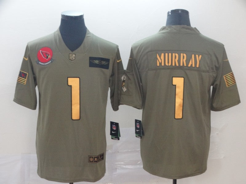 Men's Arizona Cardinals Kyler Murray #1 Brown Alternate Game Jerseys