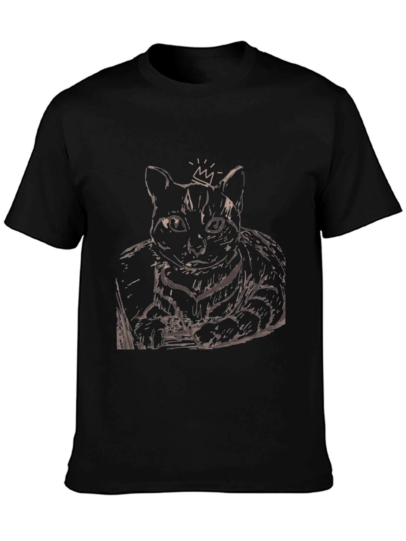 King Cat Graphic Tee - Black