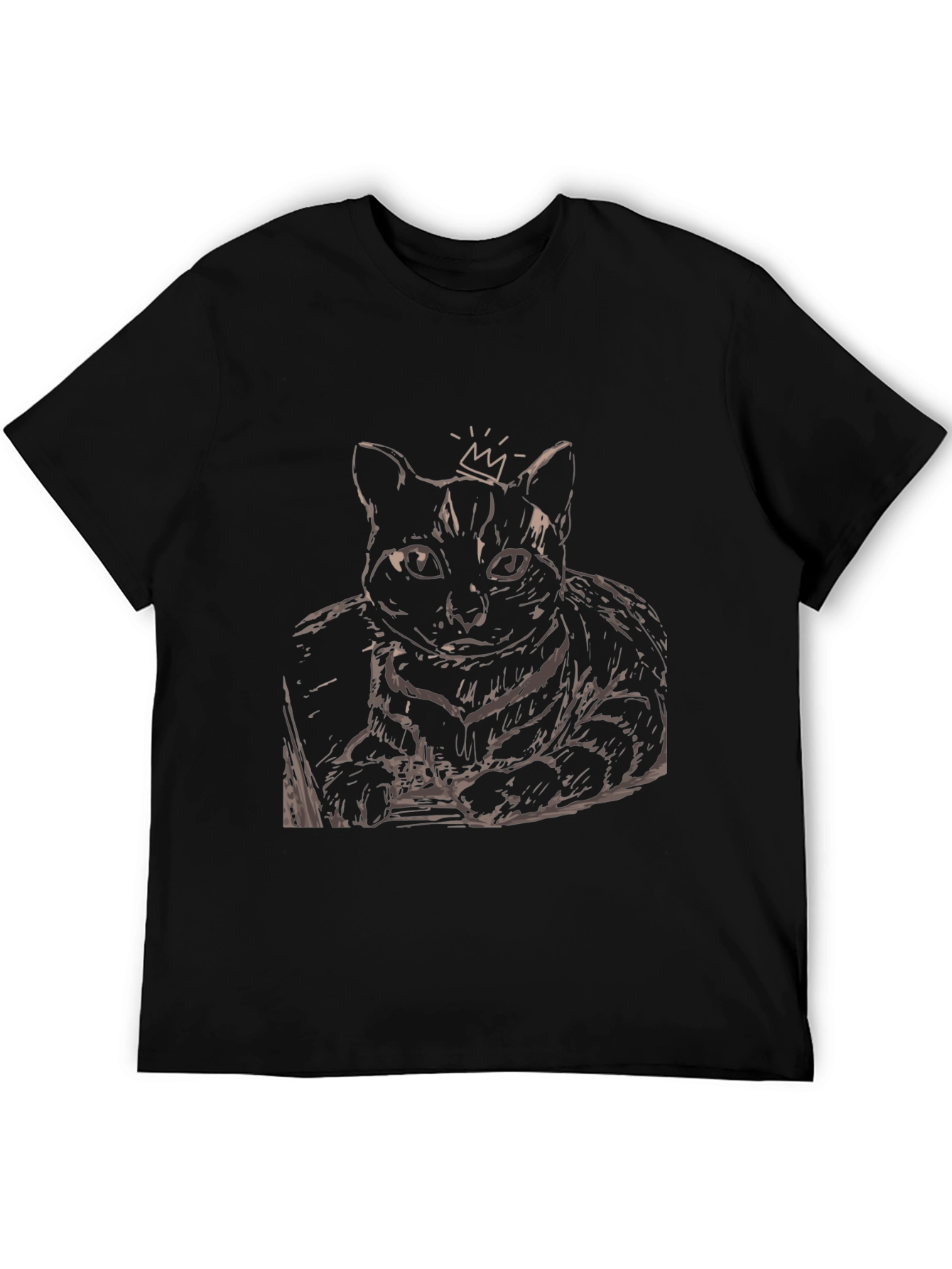 King Cat Graphic Tee - Black