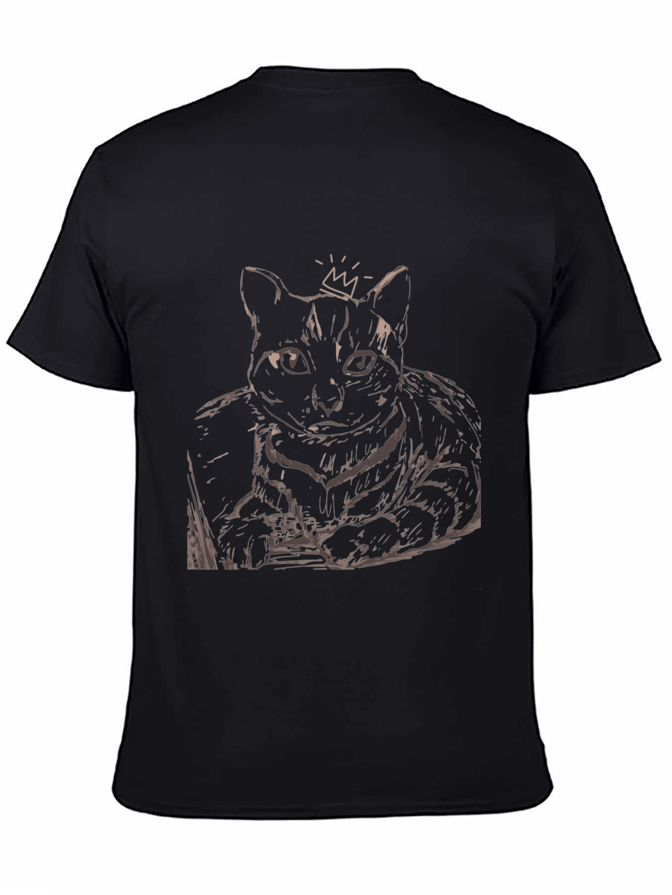 King Cat Graphic Tee - Black