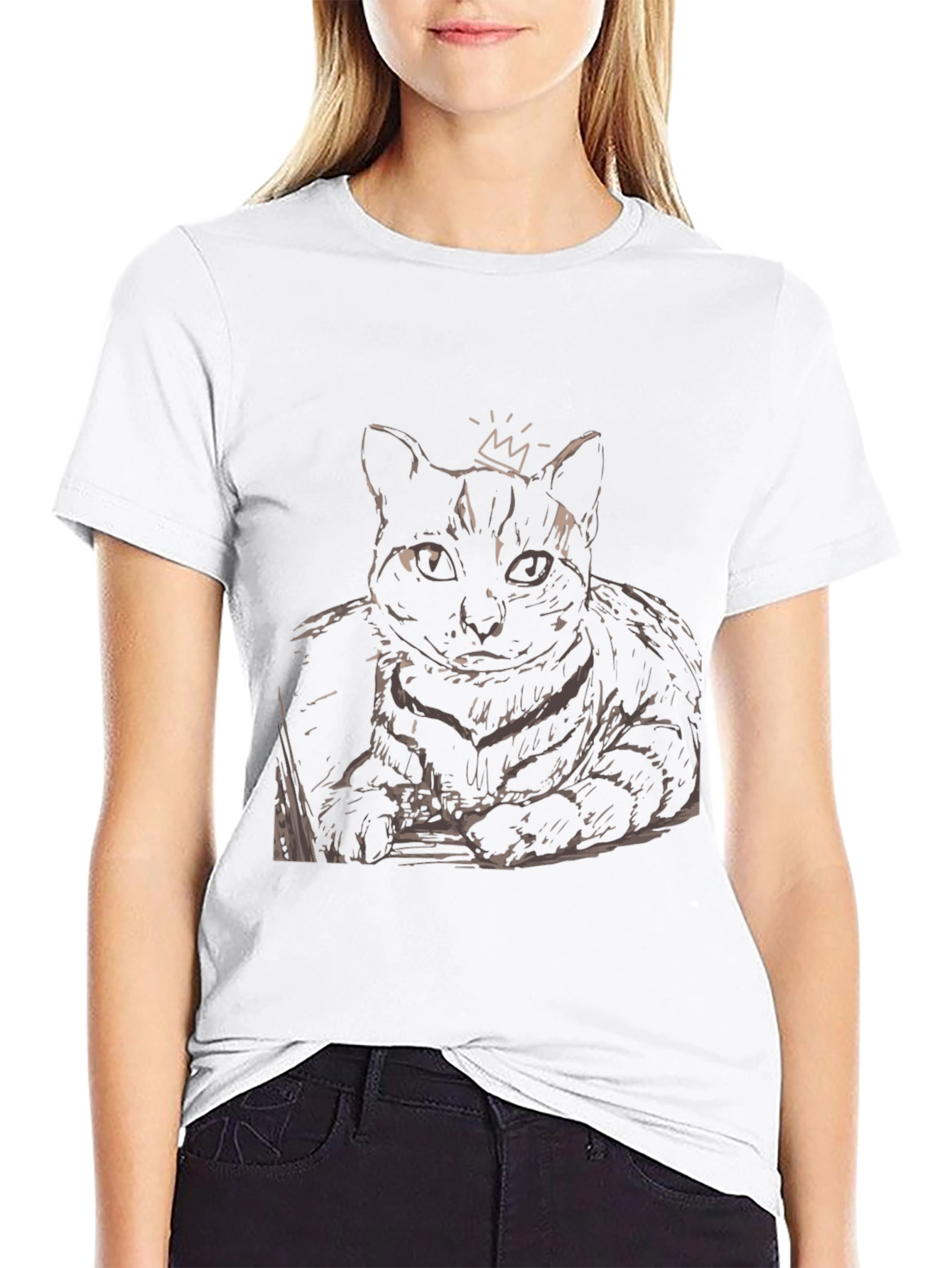 King Cat Graphic Tee - Black