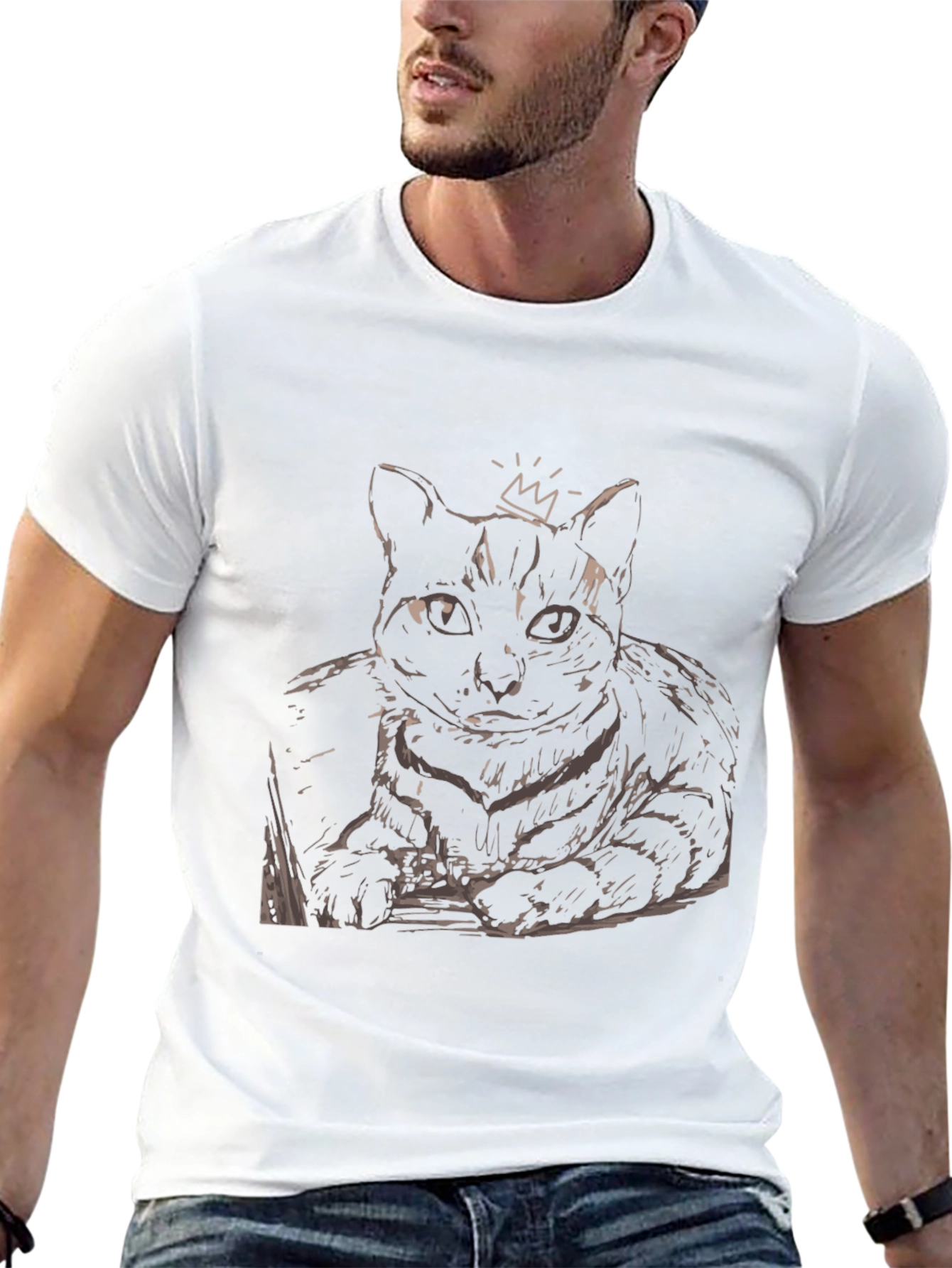 King Cat Graphic Tee - Black