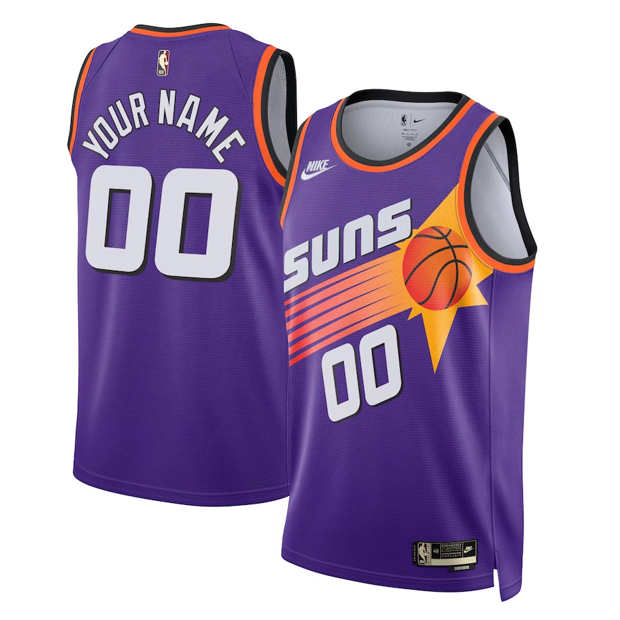 Men's Phoenix Suns Purple 2022/23 Custom Swingman Jerseys - Classic Edition