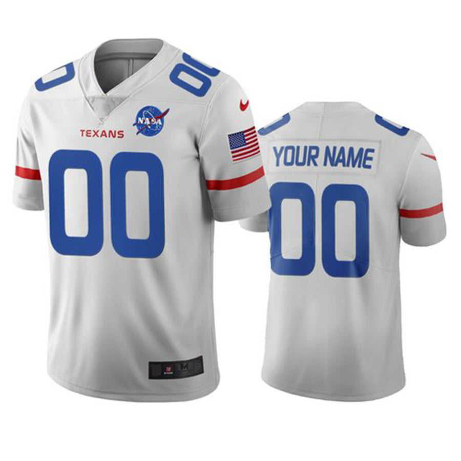 Custom1 Houston Texans White Vapor Limited City Edition Jerseys Stitched American Football Jerseys