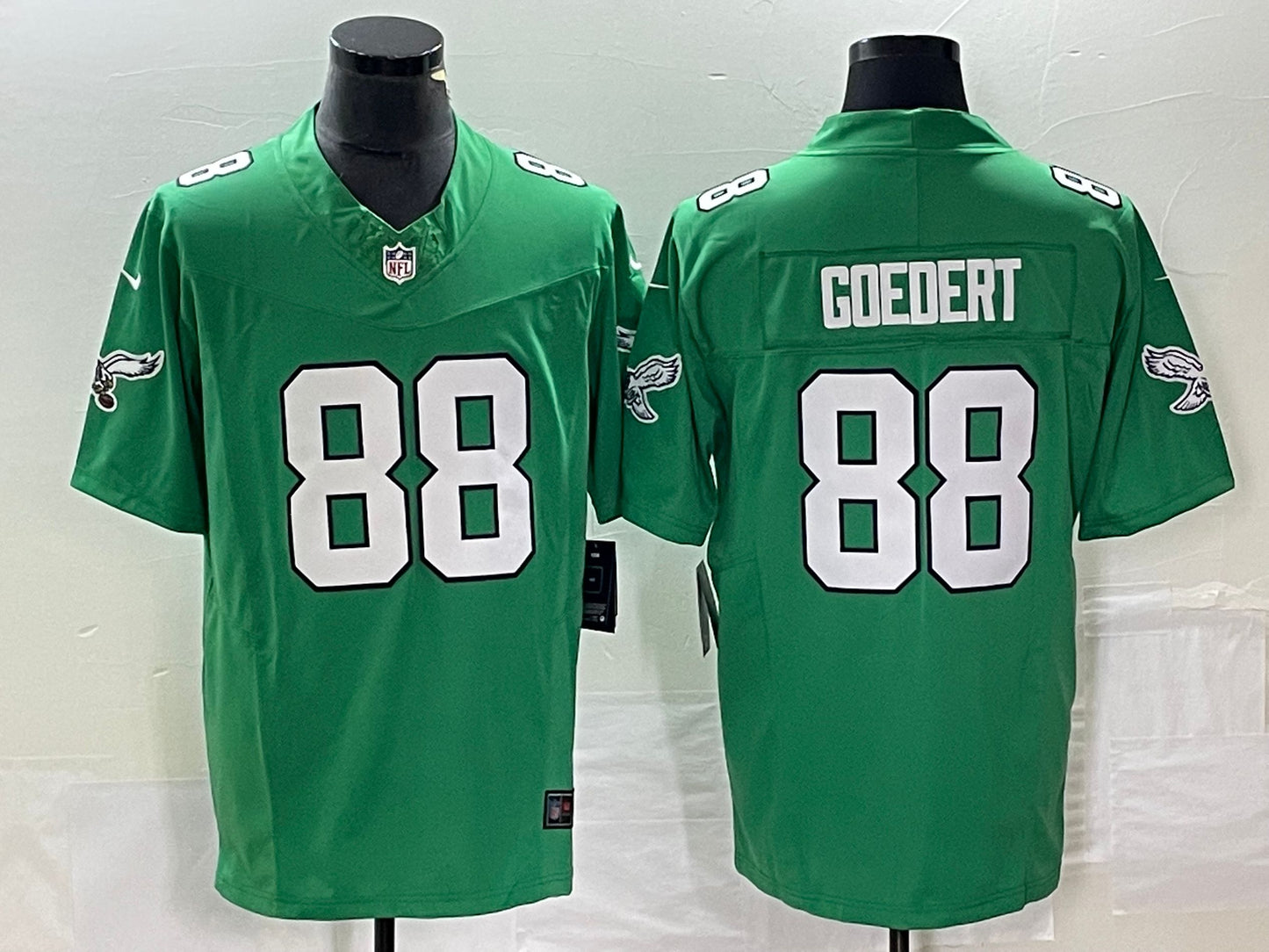 Men's Philadelphia Eagles Dallas Goedert #88 Kelly Green Game Jerseys