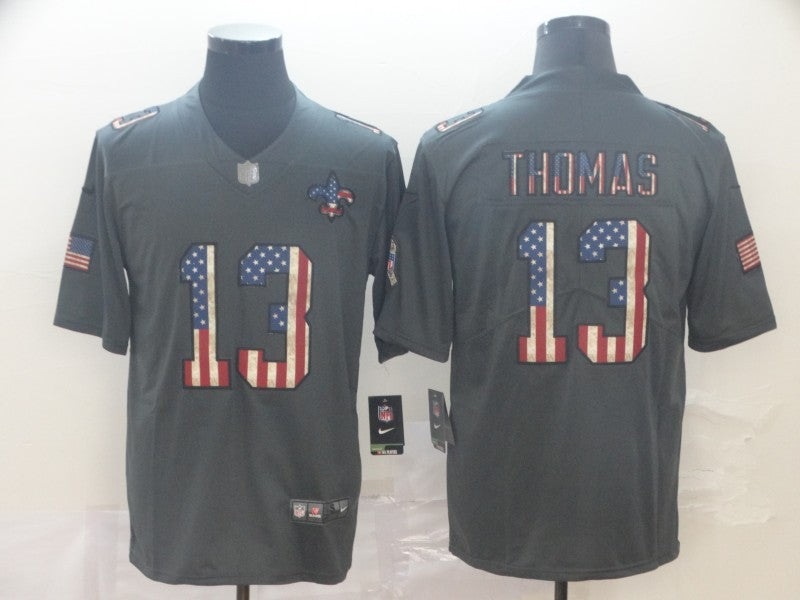 Men's New Orleans Saints Michael Thomas #13 Black Alternate Game Jerseys