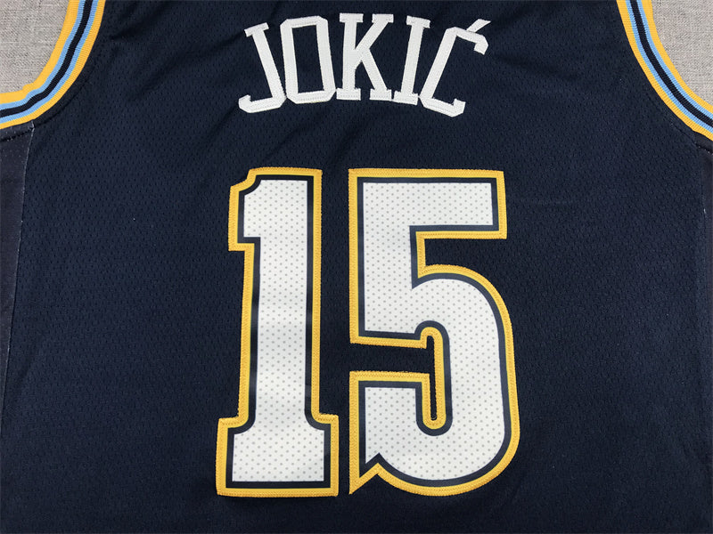 Men's Denver Nuggets Nikola Jokic Navy 2021/22 Swingman Jerseys - City Edition