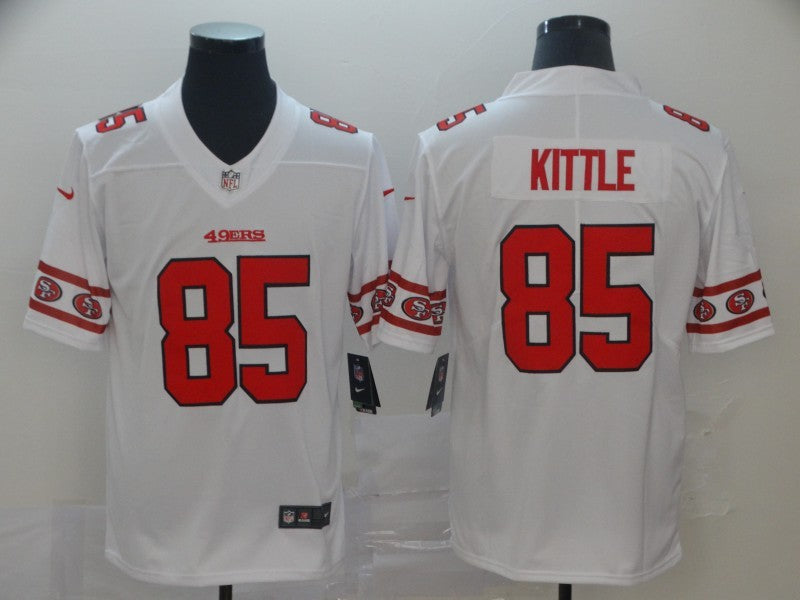 Men's San Francisco 49ers #85 George Kittle White Player Game Jerseys