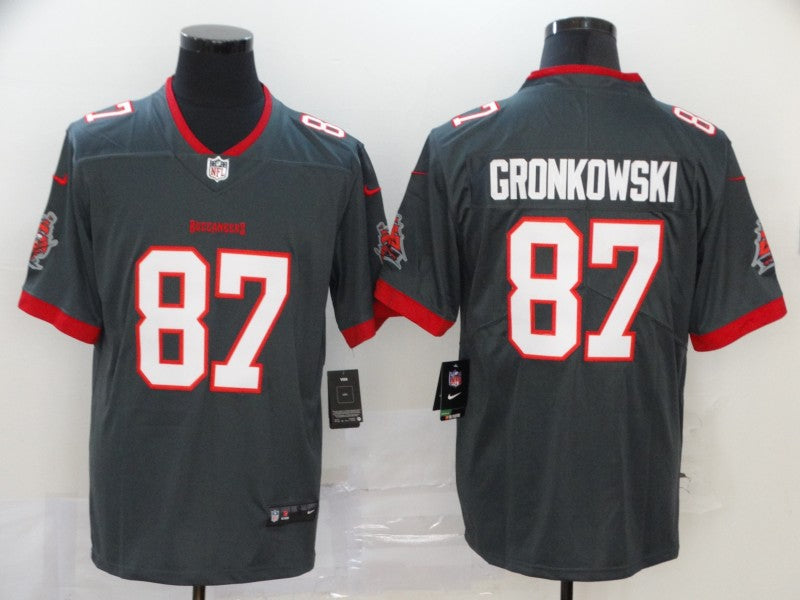 Men's Tampa Bay Buccaneers Rob Gronkowski #87 Gray Vapor Limited Jerseys