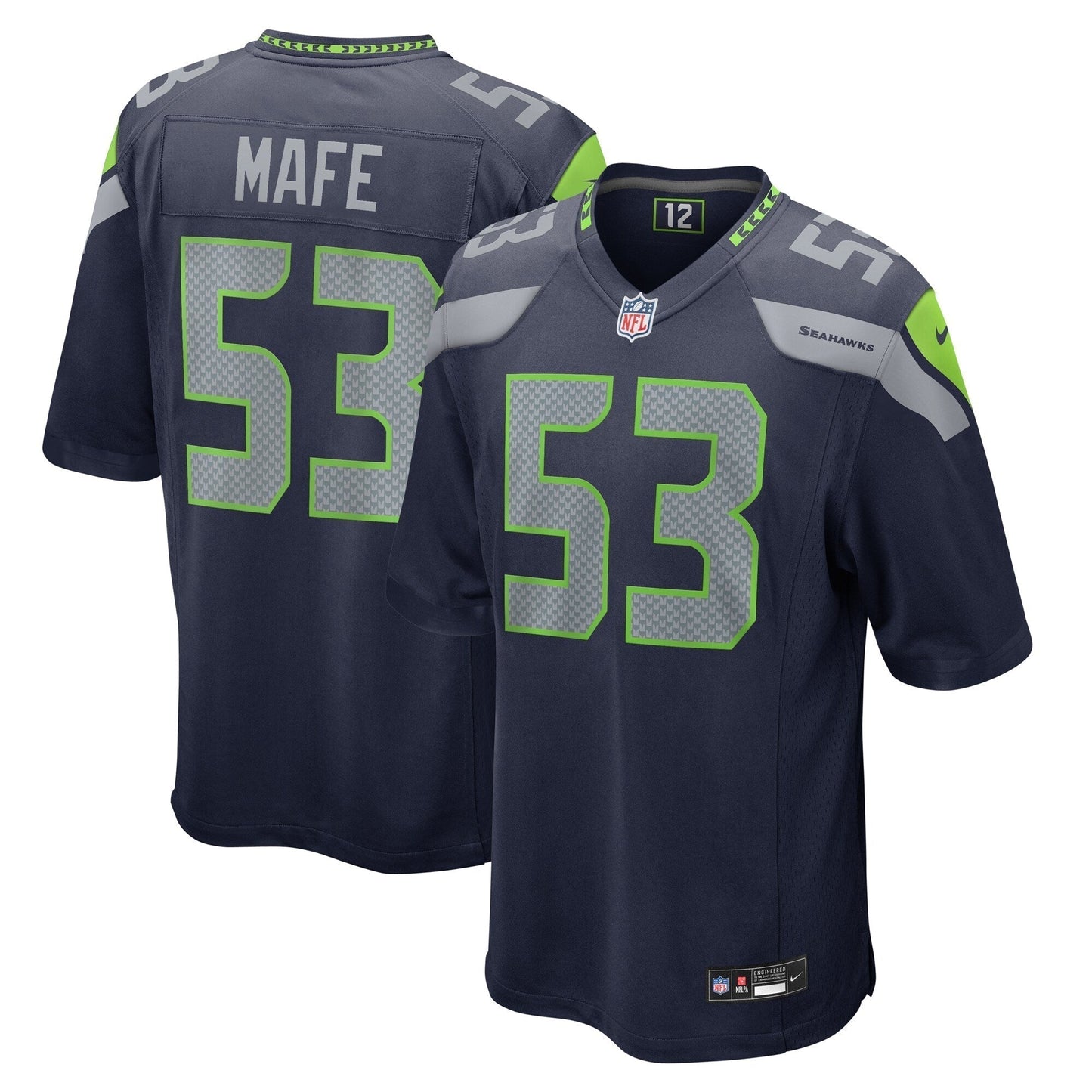 Boye Mafe Seattle Seahawks Nike  Game Jersey -  College Navy