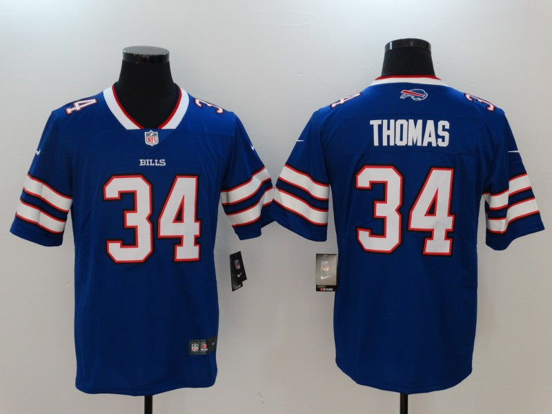 Men's Buffalo Bills Thurman Thomas #34 Blue Game Player Jerseys