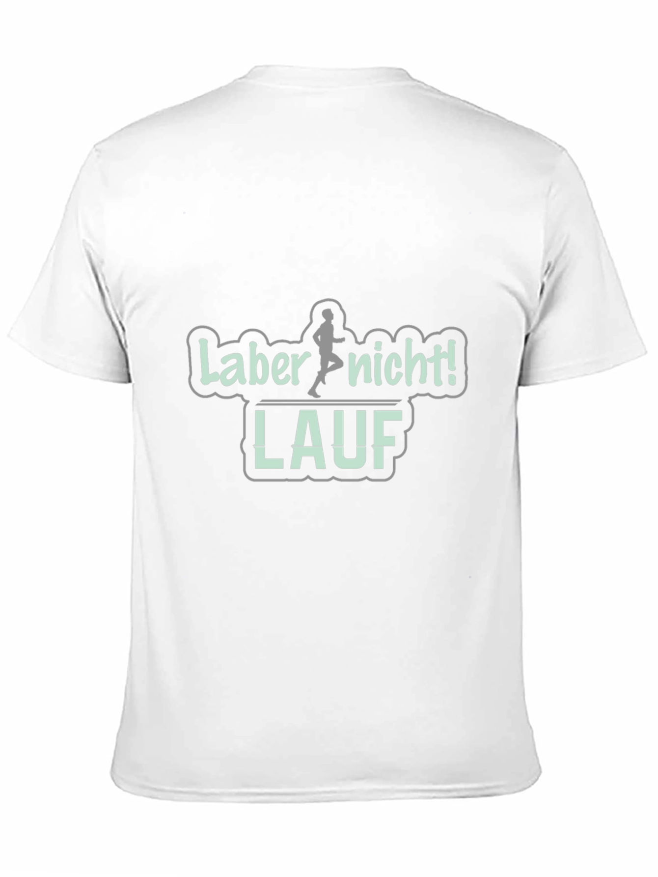 Black T-Shirt - Funny Runner Graphic
