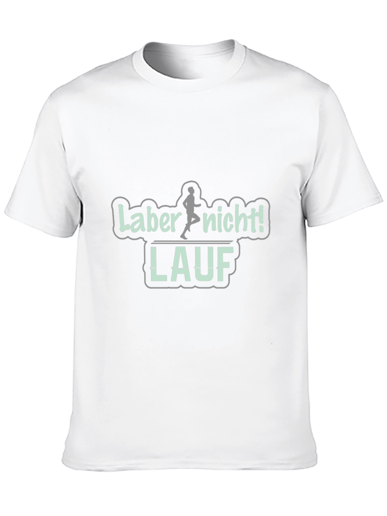 Black T-Shirt - Funny Runner Graphic