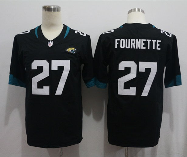 Men's Jacksonville Jaguars Leonard Fournette #27 Black Game Player Jerseys