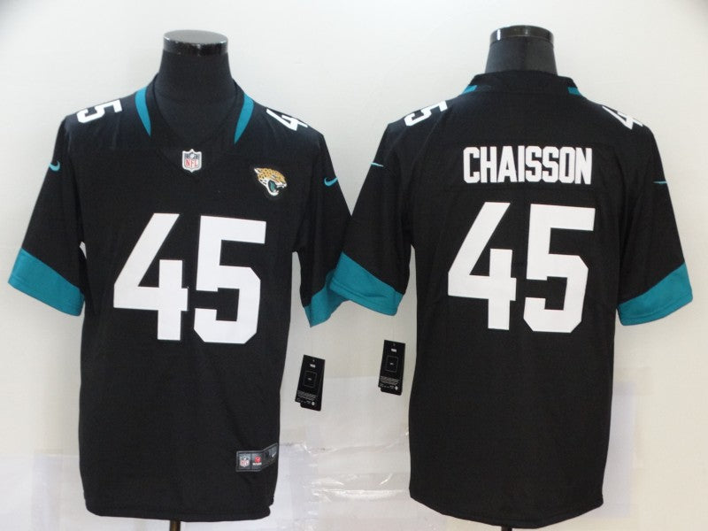 Men's Jacksonville Jaguars K'Lavon Chaisson #45 Black Game Jerseys
