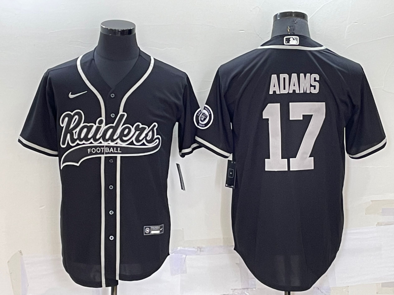 Men's Las Vegas Raiders Davante Adams #17 Black Game Jerseys Joint Edition