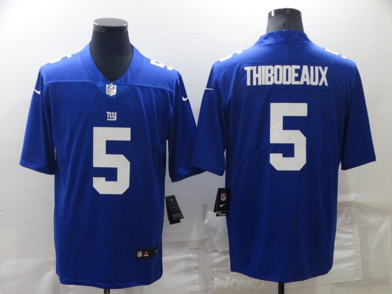 Men's New York Giants Kayvon Thibodeaux #5 Blue Game Jerseys