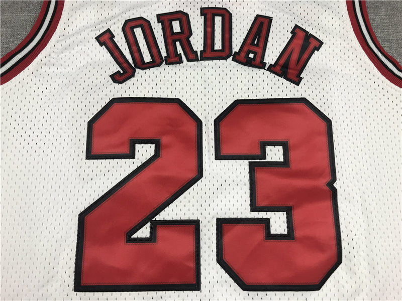 Men's Chicago Bulls Michael Jordan #23 White 1998 All Star Hardwood Classics Authentic Jerseys