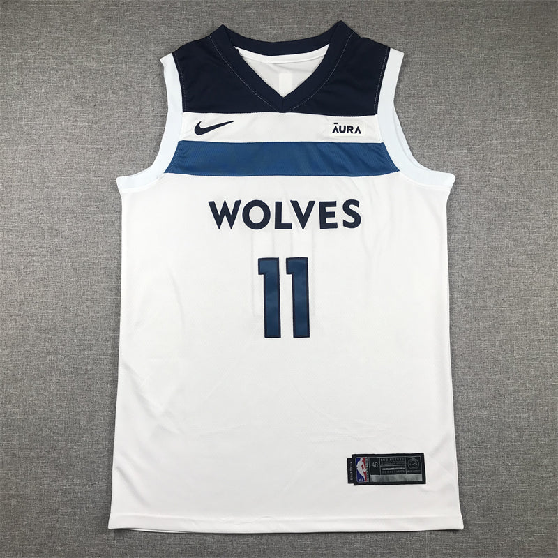 Men's Minnesota Timberwolves Naz Reid #11 White Swingman Jerseys - Association Edition