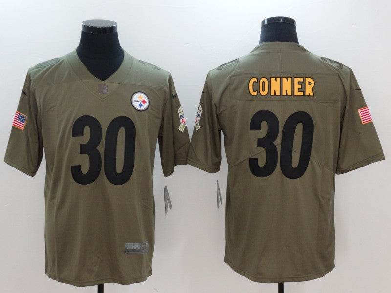 Men's Pittsburgh Steelers James Conner #30 Brown Alternate Game Jerseys