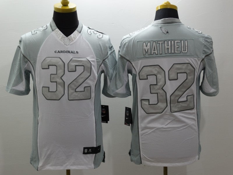 Men's Arizona Cardinals Tyrann Mathieu #32 White Game Jerseys
