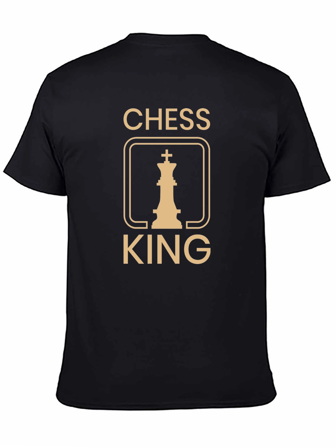 Chess King Graphic T-Shirt - Black Cotton Tee