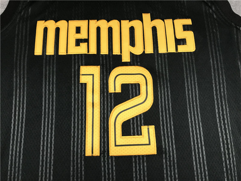 Men's Memphis Grizzlies Ja Morant Black 2020/21 Swingman Jerseys - City Edition