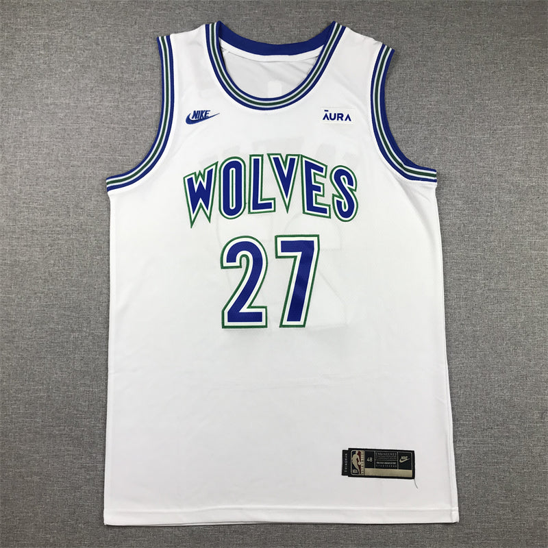 Men's Minnesota Timberwolves Rudy Gobert #27 White Swingman Player Jerseys
