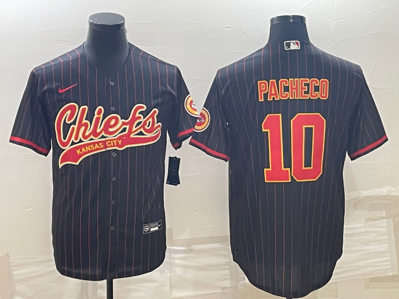 Men's Kansas City Chiefs Isiah Pacheco #10 Black Player Jerseys Joint Edition