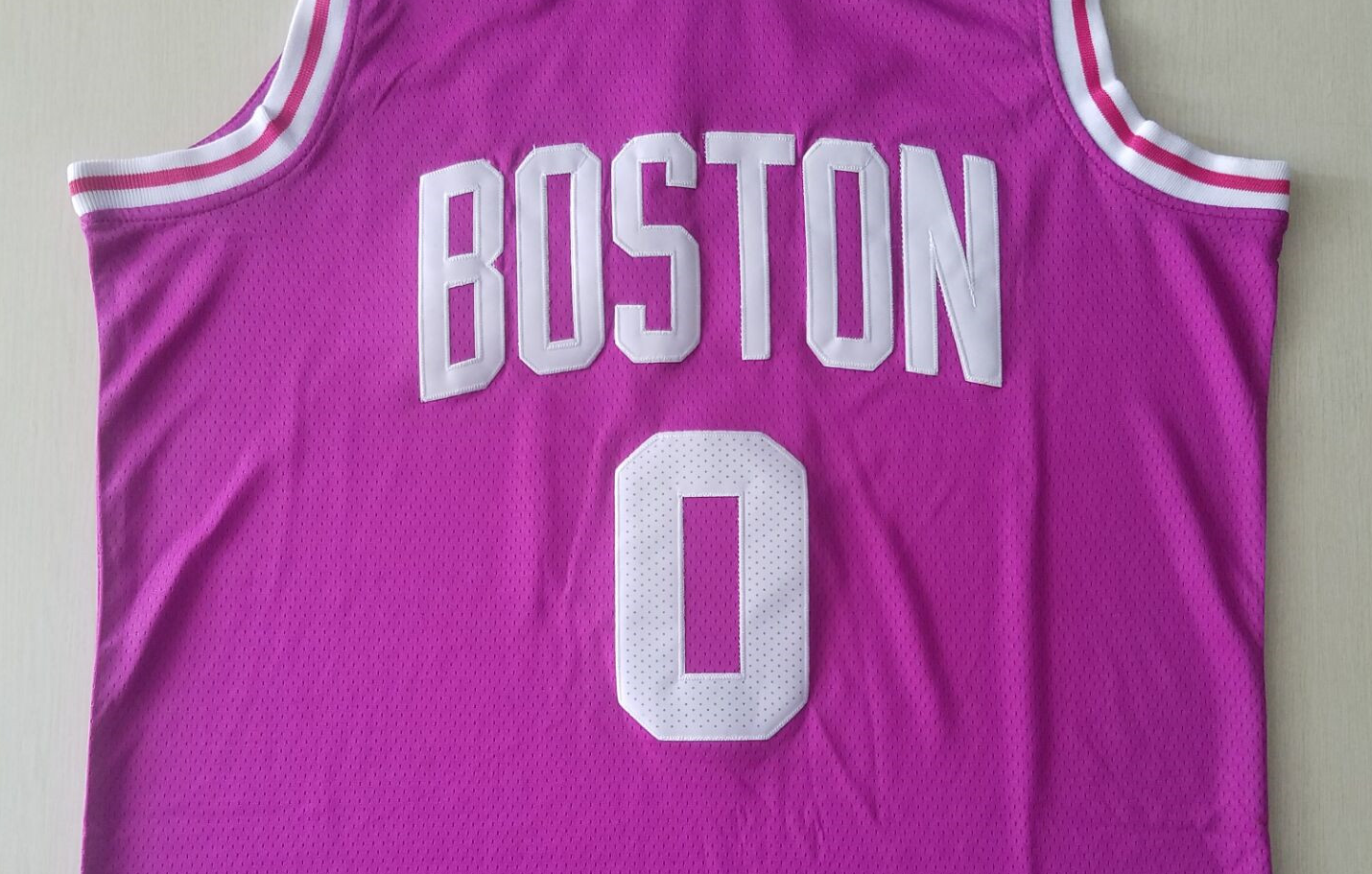 Men's Boston Celtics Jayson Tatum #0 NBA Swingman Jerseys - Mei Red