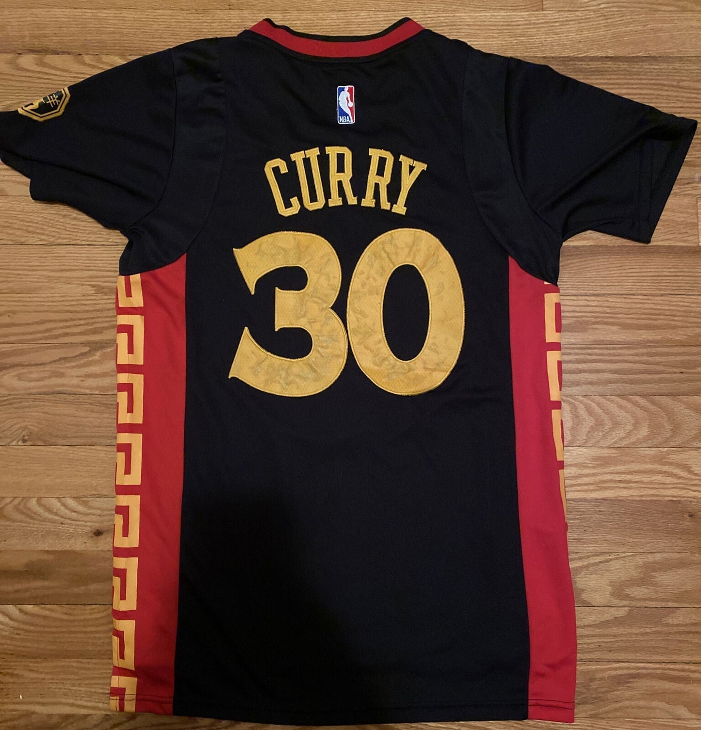 Men's Golden State Warriors Stephen Curry #30 Chinese New Year Jerseys