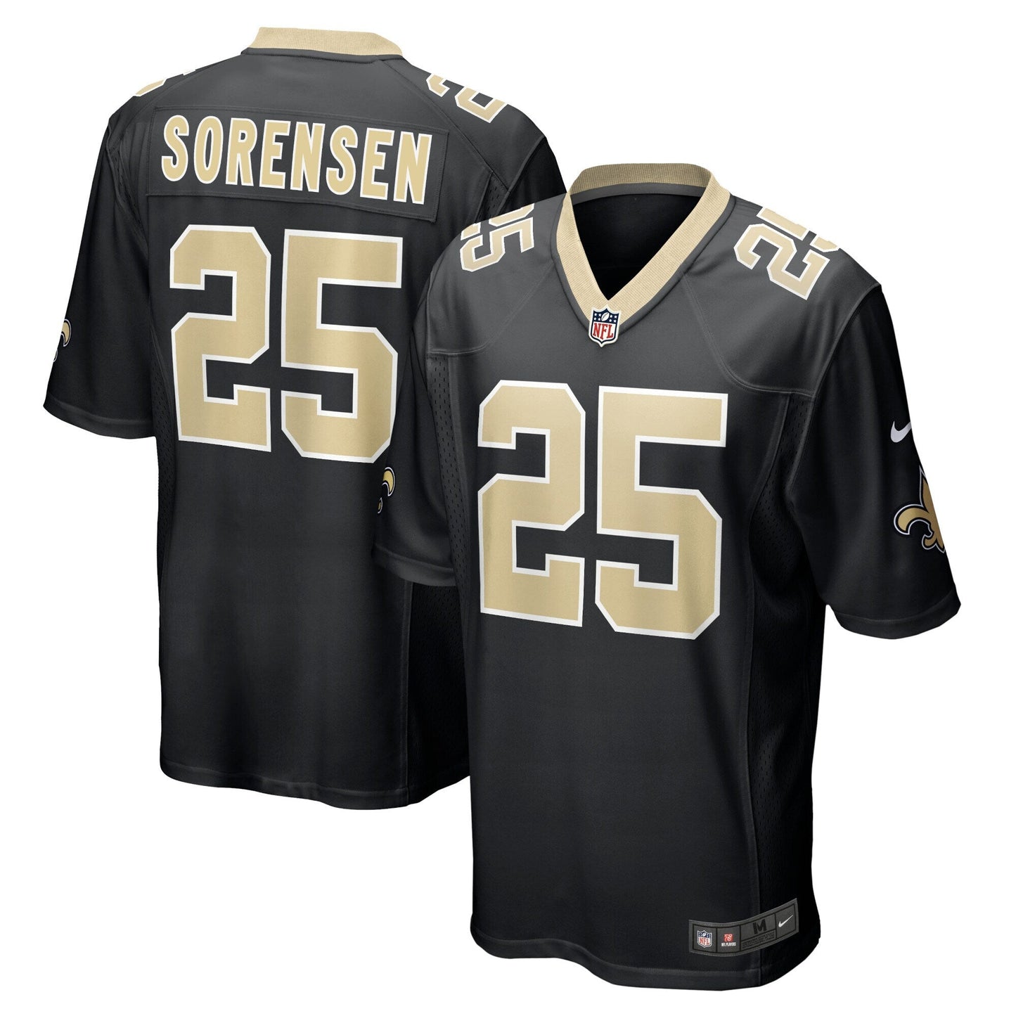Daniel Sorensen New Orleans Saints Nike   Game Jersey - Black