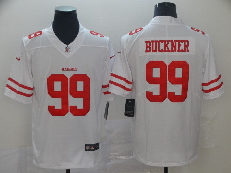 Men's San Francisco 49ers DeForest Buckner #99 White Game Player Jerseys