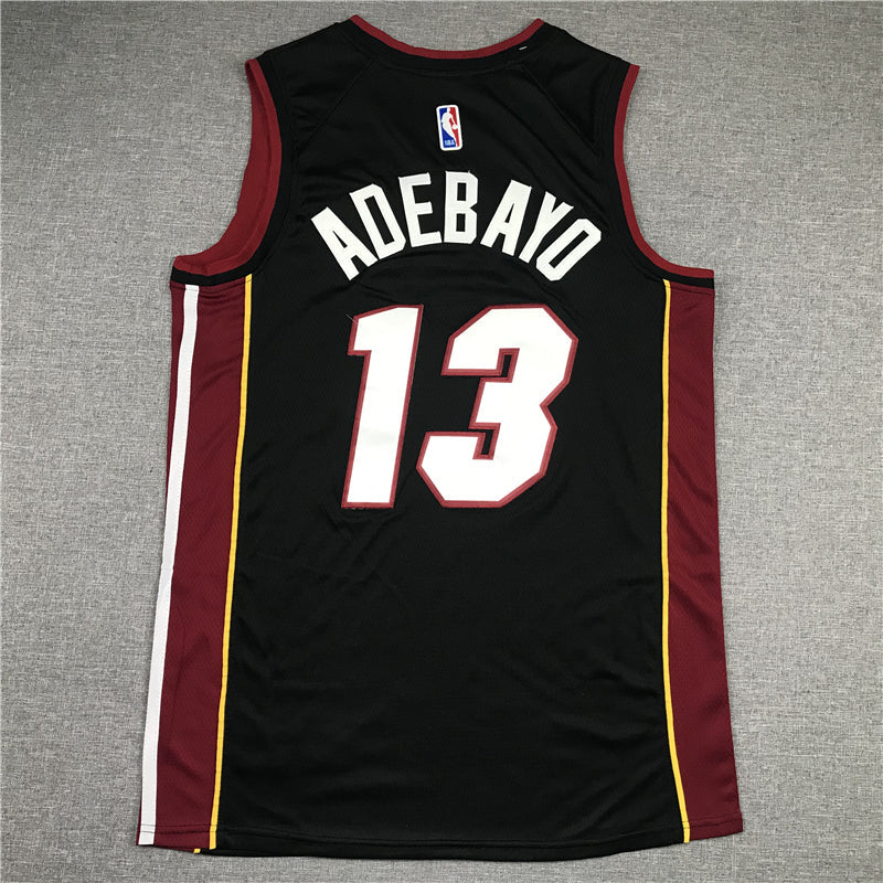 Men's Miami Heat Bam Adebayo #13 Black 2022/23 Fast Break Replica Jerseys - Icon Edition