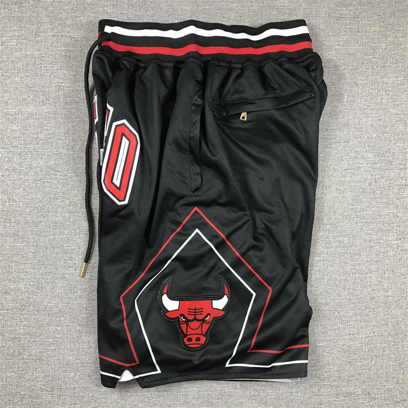 Men's Chicago Bulls Black Pocket Shorts1