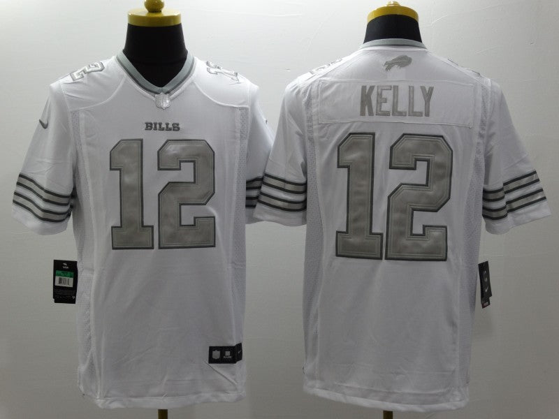 Men's Buffalo Bills Jim Kelly #12 White Player Game Jerseys
