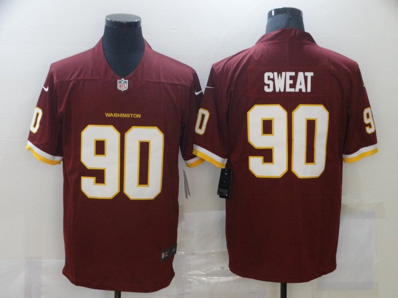 Men's Washington Commanders Montez Sweat #90 Red Game Jerseys