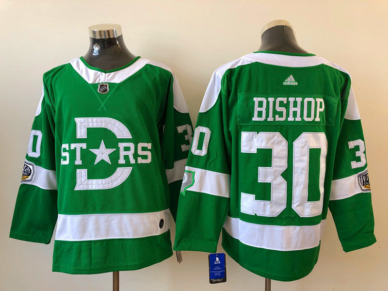 Men's Dallas Stars Ben Bishop #30 Green Breakaway Player Jerseys
