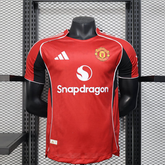 2025-26 Manchester United Home Player Version Jersey - Men's